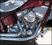 Red Softail Motor